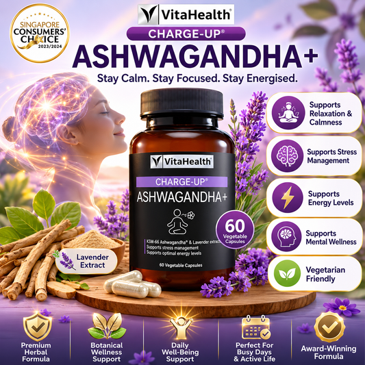 VitaHealth Charge-Up Ashwagandha+ 60s