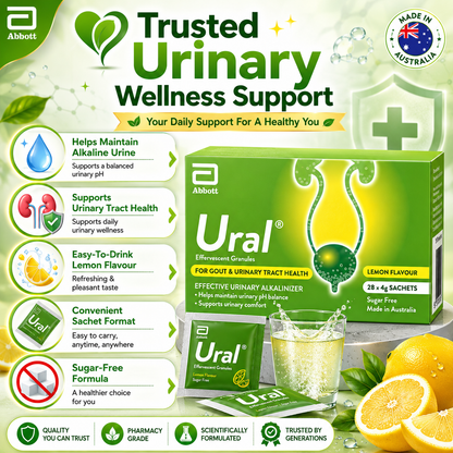 Ural Effervescent Granules (4g x 28 Sachets) Urinary Alkalinizer