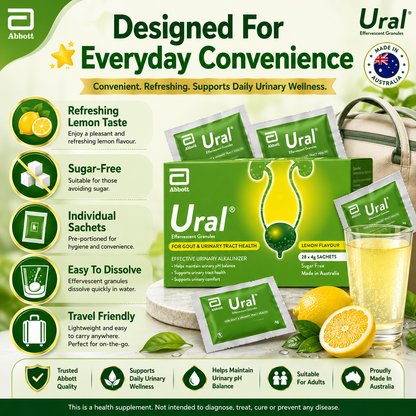 Ural Effervescent Granules (4g x 28 Sachets) Urinary Alkalinizer