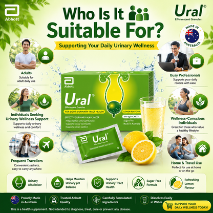 Ural Effervescent Granules (4g x 28 Sachets) Urinary Alkalinizer