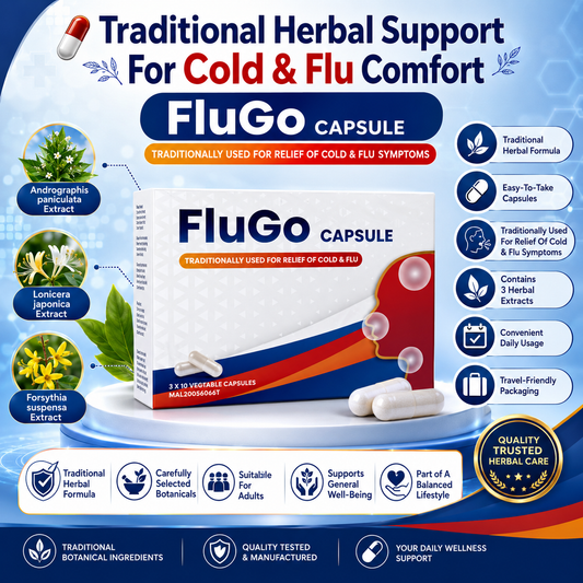 FluGo Capsules – Cold & Flu Support | 30s
