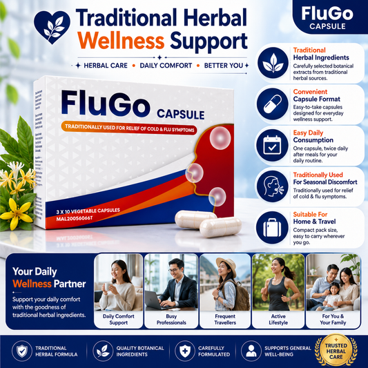 FluGo Capsules – Cold & Flu Support | 30s