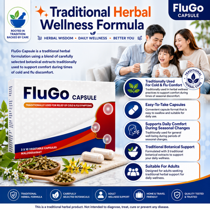 FluGo Capsules – Cold & Flu Support | 30s