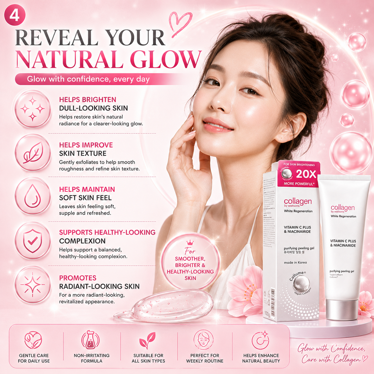 Purifying Peeling Gel Vitamin C + Niacinamide 100g – Brightening & Exfoliating