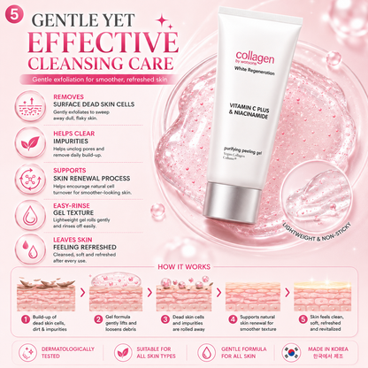 Purifying Peeling Gel Vitamin C + Niacinamide 100g – Brightening & Exfoliating