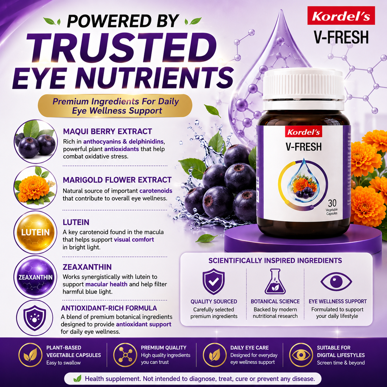 Kordel’s V-Fresh 30s | Eye Health & Antioxidant Support