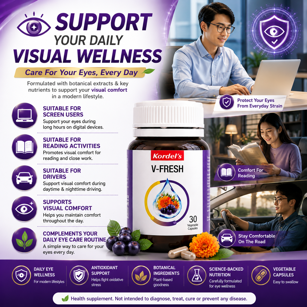 Kordel’s V-Fresh 30s | Eye Health & Antioxidant Support