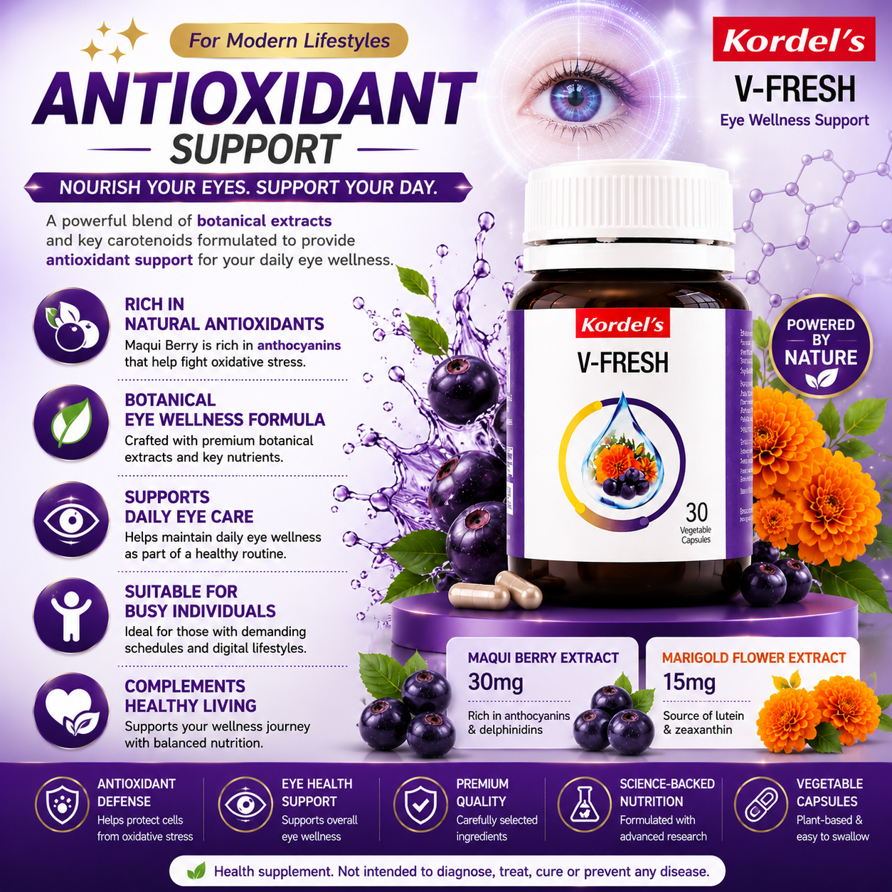 Kordel’s V-Fresh 30s | Eye Health & Antioxidant Support