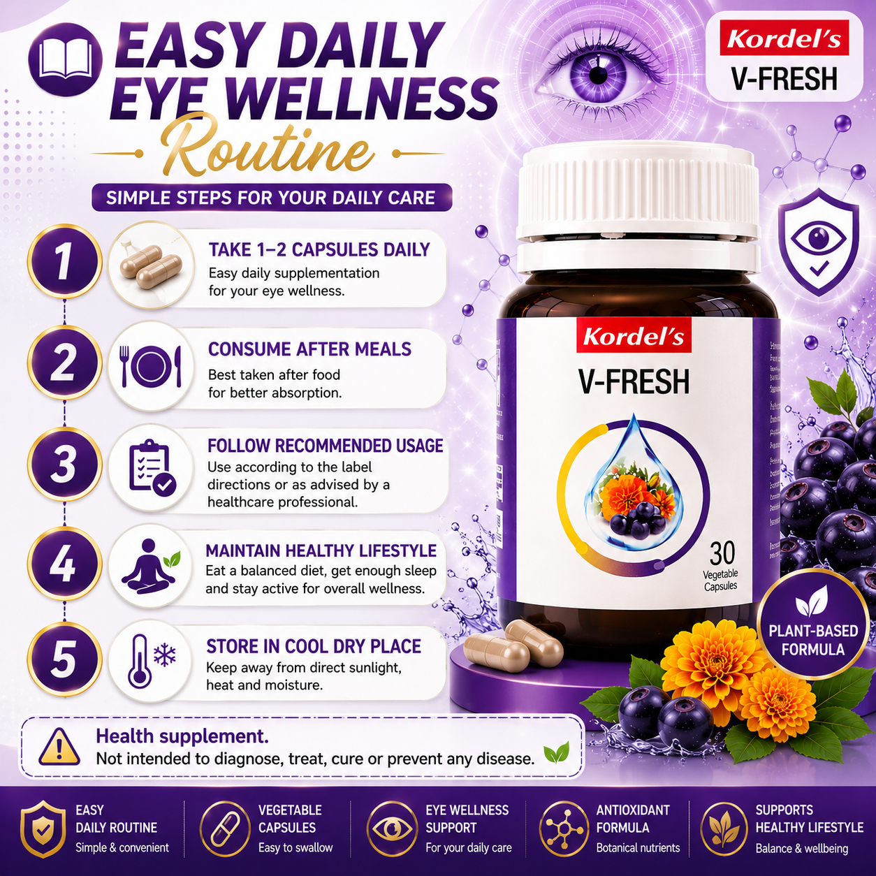 Kordel’s V-Fresh 30s | Eye Health & Antioxidant Support