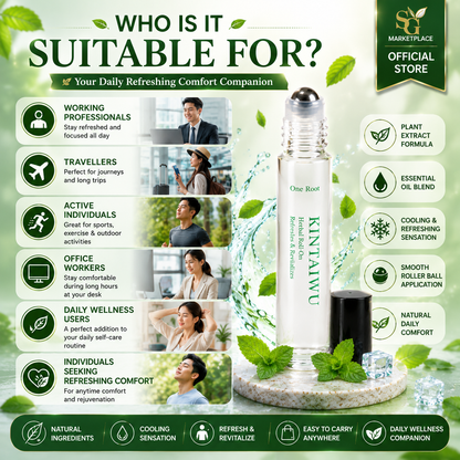 KINTAIWU Herbal Roll-On 10ml | Direct Import 🇹🇼 | Muscle Soreness Joint Pain Relief