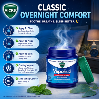 Vicks VapoRub 50g Value Pack | Vicks Inhaler Family Saver Pack | Cooling Menthol Comfort | Travel-Friendly