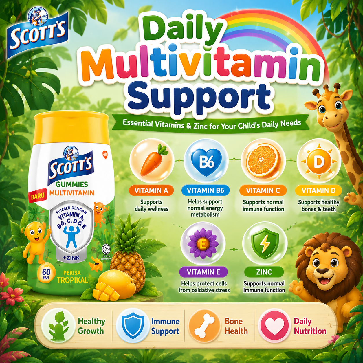 Scott’s DHA Gummies / Multivitamin Gummies 60s
