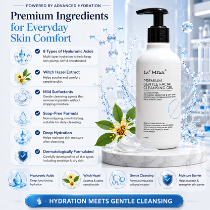 La’ MiuX Premium Gentle Facial Cleansing Gel 265mL