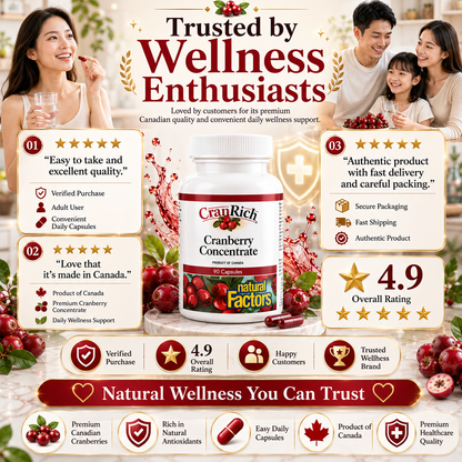 Natural Factors CranRich Cranberry Concentrate Capsule 90’s