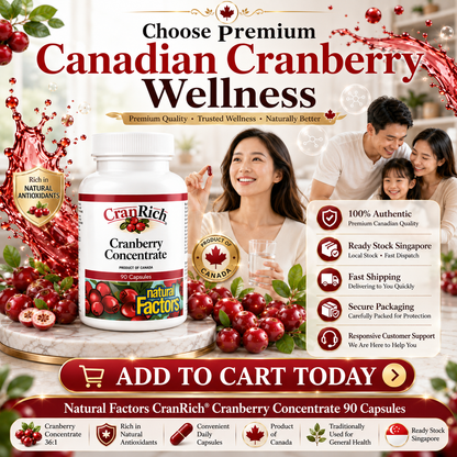 Natural Factors CranRich Cranberry Concentrate Capsule 90’s