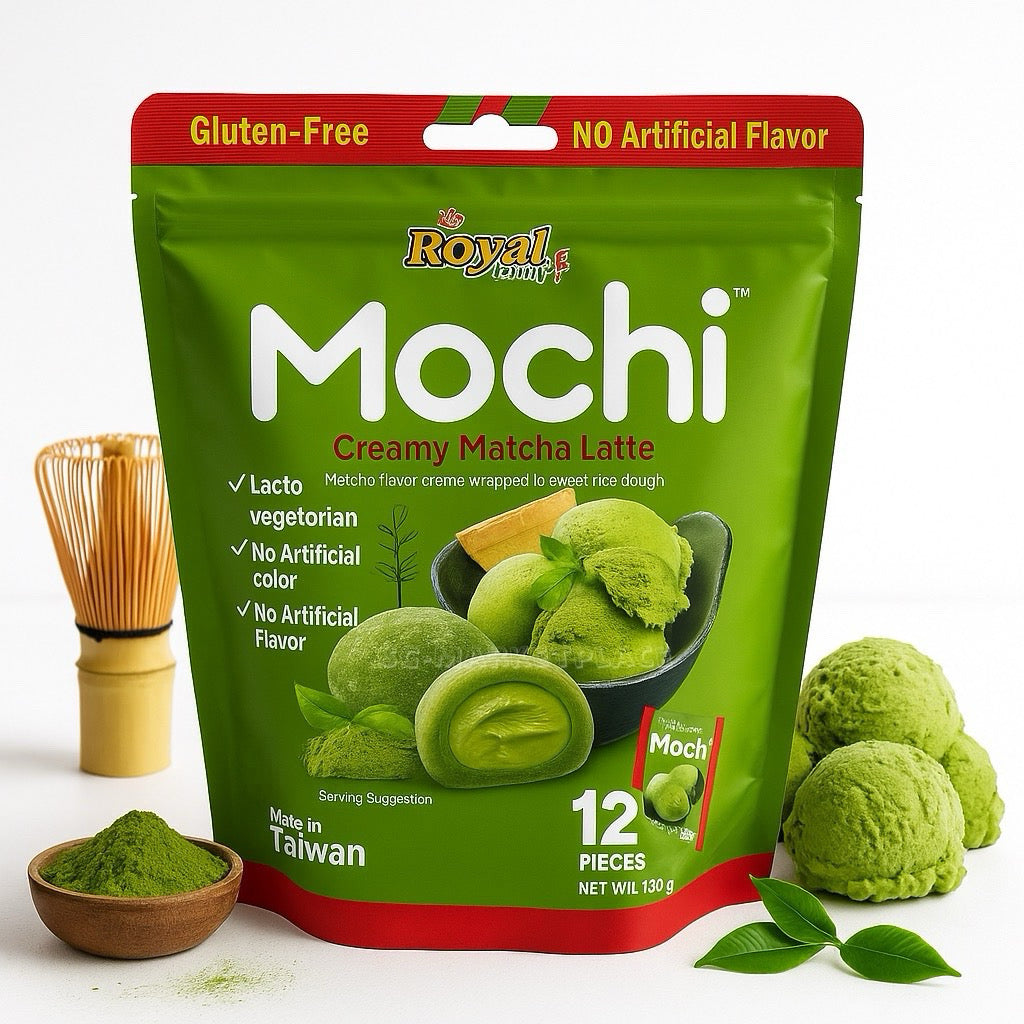 Royal Family Mochi & Mochi Cookies | Imported from Taiwan | Gluten-Free | Soft & Chewy | Individually Wrapped | Assorted Flavours