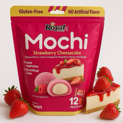Royal Family Mochi & Mochi Cookies | Imported from Taiwan | Gluten-Free | Soft & Chewy | Individually Wrapped | Assorted Flavours