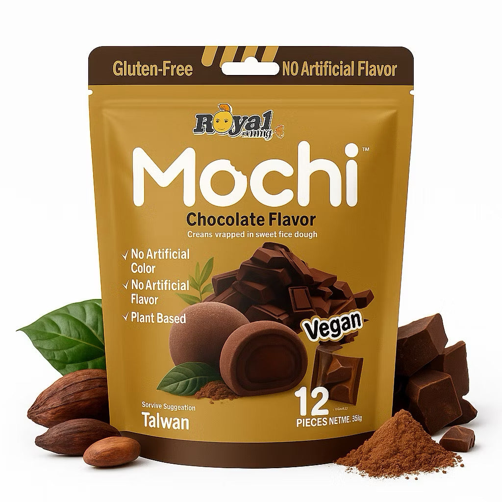 Royal Family Mochi & Mochi Cookies | Imported from Taiwan | Gluten-Free | Soft & Chewy | Individually Wrapped | Assorted Flavours