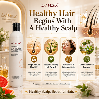 La’ Miux Intensive Scalp & Hair Fall Control Shampoo 300ml | Hair Therapy
