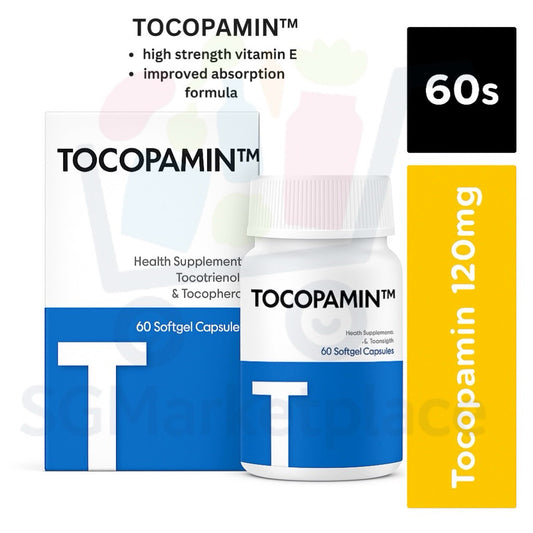 Tocopamin™ 120mg | 60 Softgels Heart Liver Brain Support Antioxidant Supplement
