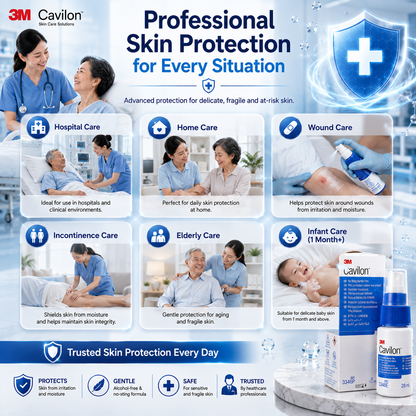 3M™ Cavilon™ No Sting Barrier Film 3346E (28ml) | Skin Protection Spray | Alcohol-Free Barrier Film | Wound & Skin Care