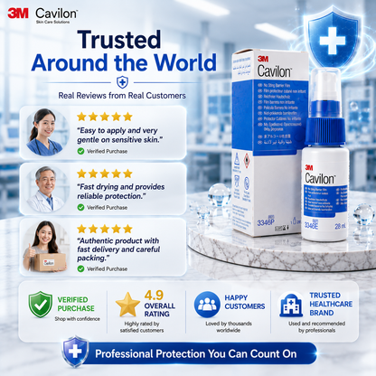 3M™ Cavilon™ No Sting Barrier Film 3346E (28ml) | Skin Protection Spray | Alcohol-Free Barrier Film | Wound & Skin Care