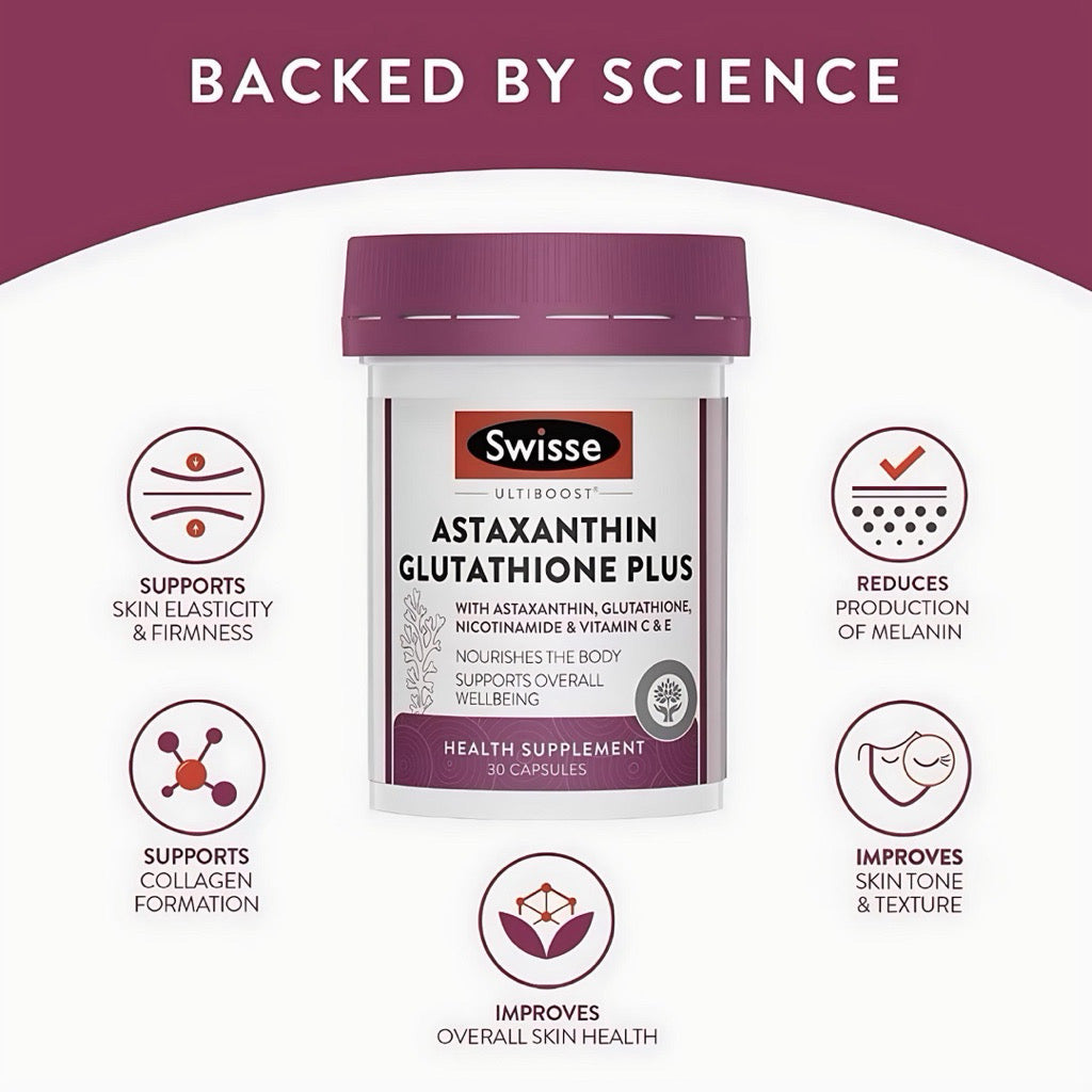 Swisse Ultiboost Astaxanthin Glutathione Plus