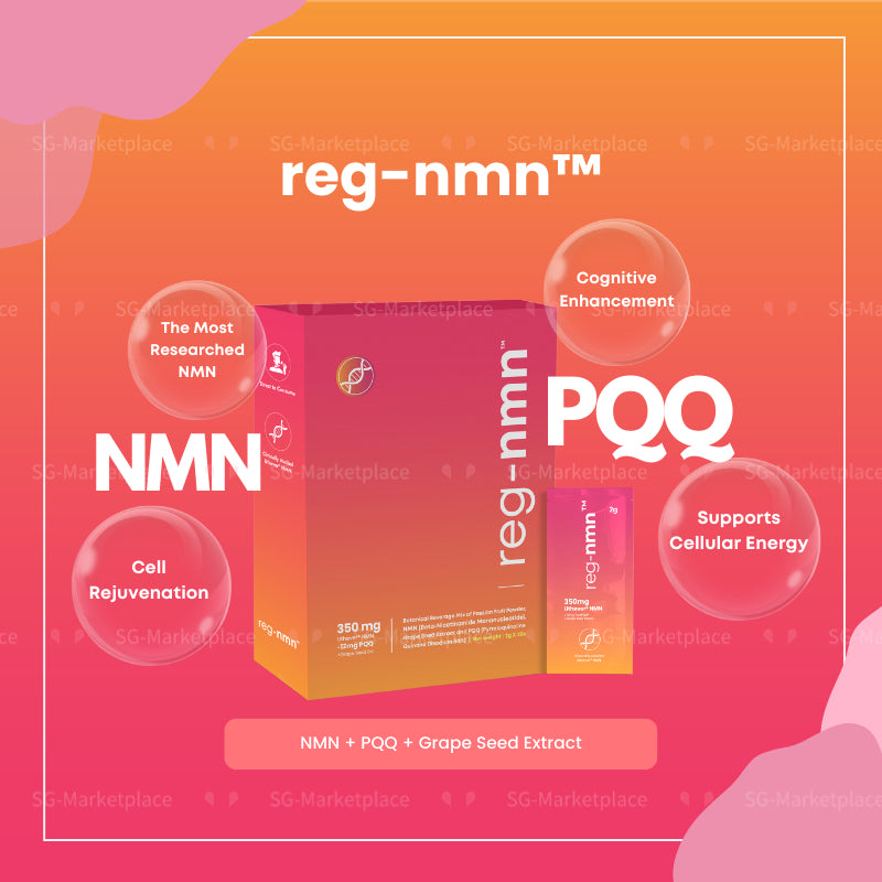 reg-nmn™ plus 30s | NMN + PQQ + CoQ10 + Grape Seed Extract| Anti-Aging & Energy Support
