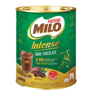 Nestlé Milo Intense Dark Chocolate 400g | 2.5X More Cocoa, Less Sugar